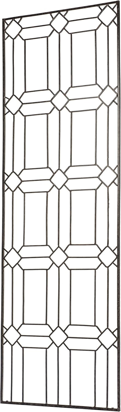 H Potter Garden Trellis for Climbing Plants Metal Outdoor Wall Decor or Flowers Roses Vine Ivy Clematis Large