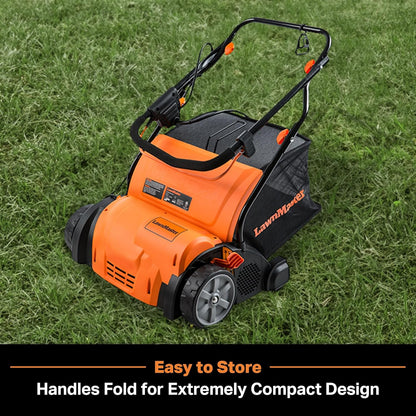 LawnMaster GV1314 Electric 15” 13 Amp Dethatcher and Scarifier