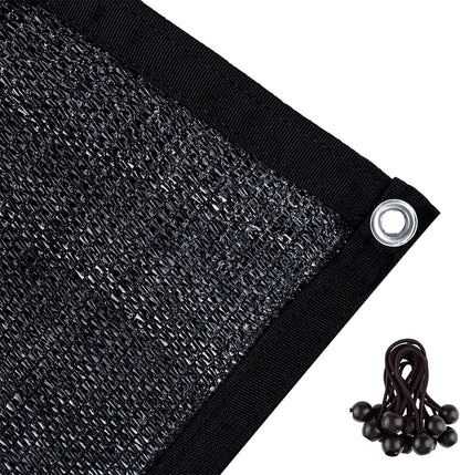 Agfabric 70% 10X 16ft Sunblock Shade Cloth with Grommets for Garden Patio, Black