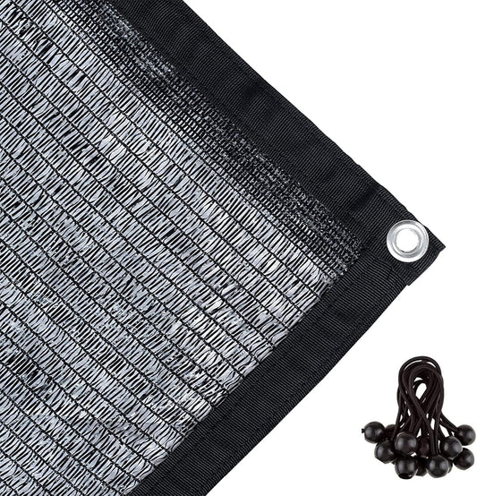 Agfabric 40% Shade Cloth 10x20ft Sunblock Shade Cloth with Grommets for Garden Patio, Black