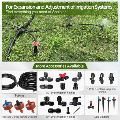 100 Pack Drip Irrigation Stakes for 1/8" to 1/4" Inch Drip Irrigation Tubing Hose Irrigation Support Stakes 5.79" H Suitable for Raising The Height of Drip Emitters/Heads or Drip Irrigation Parts