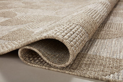 Loloi Dawn Collection Indoor/Outdoor DAW-08 Beige 2'-3" x 3'-9" Accent Rug
