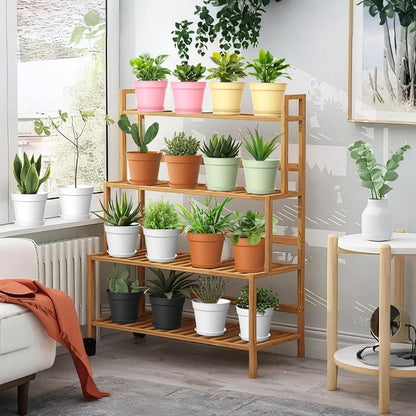 10 Pack 6 Inch Plant Pots with Drainage and Saucers, Plastic Flower Pots for Indoor and Outdoor Plants, Stackable Nursery Planters for Houseplants and Herbs, Colorful