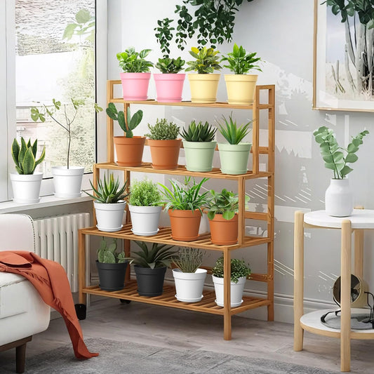10 Pack 6 Inch Plant Pots with Drainage and Saucers, Plastic Flower Pots for Indoor and Outdoor Plants, Stackable Nursery Planters for Houseplants and Herbs, Colorful