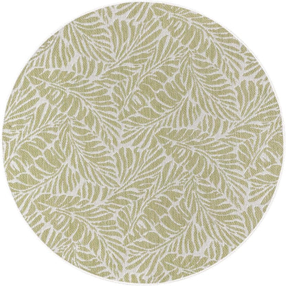 Keen Home Design Terrace Outdoor Round Rug - 5ft Round Washable Indoor/Outdoor Rug for Patio, Kitchen, Balcony, Beach, Garden, Deck and Porch, Size: 5'3" Round