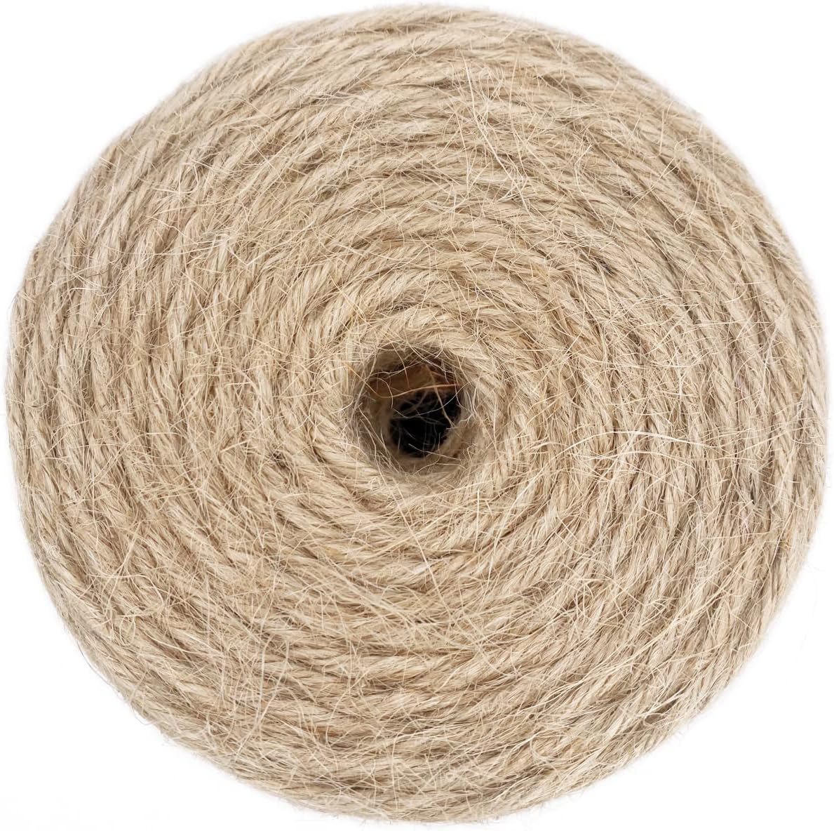 1000FT Jute Twine Rope 3mm Natural Thick Garden Twine String Heavy Duty for Gardening Bundling Crafts Arts Gift Wrapping Packing Material Wedding Christmas Decoration Bulk
