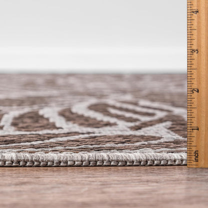 Keen Home Design Terrace Outdoor Area Rug - 8x10 Washable Indoor/Outdoor Rug for Patio, Kitchen, Balcony, Beach, Garden, Deck and Porch, Size: 7'7"x10'