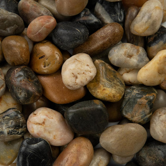 MSI Decorative Polished Mixed Pebbles, 0.7 inch - 1.2 inch, 40 lb. Bag