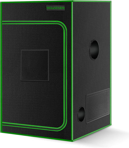 MELONFARM 2x2 Grow Tent, 24"x24"x36'' High Reflective 600D Diamond Mylar Canvas with Observation Window and Floor Tray for Hydroponic Indoor Plant Growing