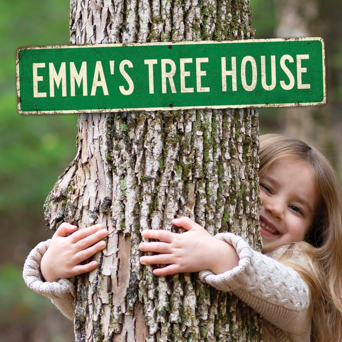 Custom Rustic Sign, Personalized Decor Street and Gift, 4x18 Inches, ACM, Fade Resistant, Made in USA