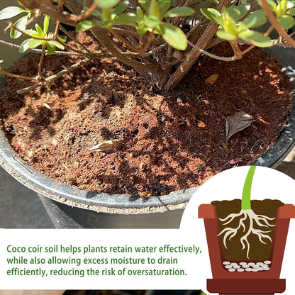 CJGQ Coco Coir for Organic Coconut Coir- 24 Pack Coco Coir Brick- Coconut Soil with Low EC & pH Balance-Coco Fiber for Herbs& Flowers- High Expansion-Renewable Coco Soil for Planting