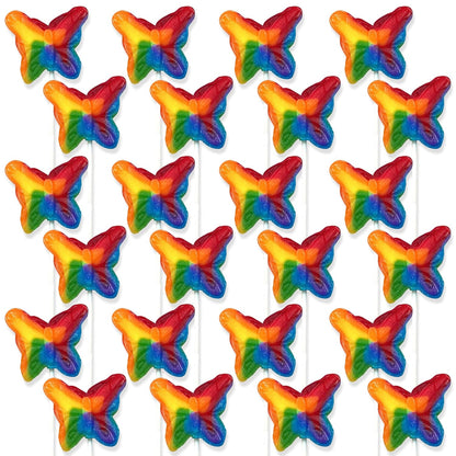 Butterfly Candy Lollipops - 24 Suckers Individually Wrapped Bulk