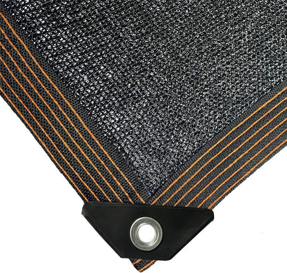winemana 70% Black Shade Cloth, 12 x 8 FT Durable Mesh Tarp with Grommets, Resistant Garden Sun Shade Netting with Taped Edge for Plant Cover, Greenhouse, Patio, Tomatoes, Chicken Coop, Barn Kennel