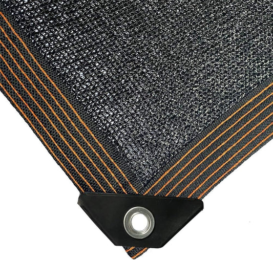 winemana 70% Black Shade Cloth, 12 x 8 FT Durable Mesh Tarp with Grommets, Resistant Garden Sun Shade Netting with Taped Edge for Plant Cover, Greenhouse, Patio, Tomatoes, Chicken Coop, Barn Kennel