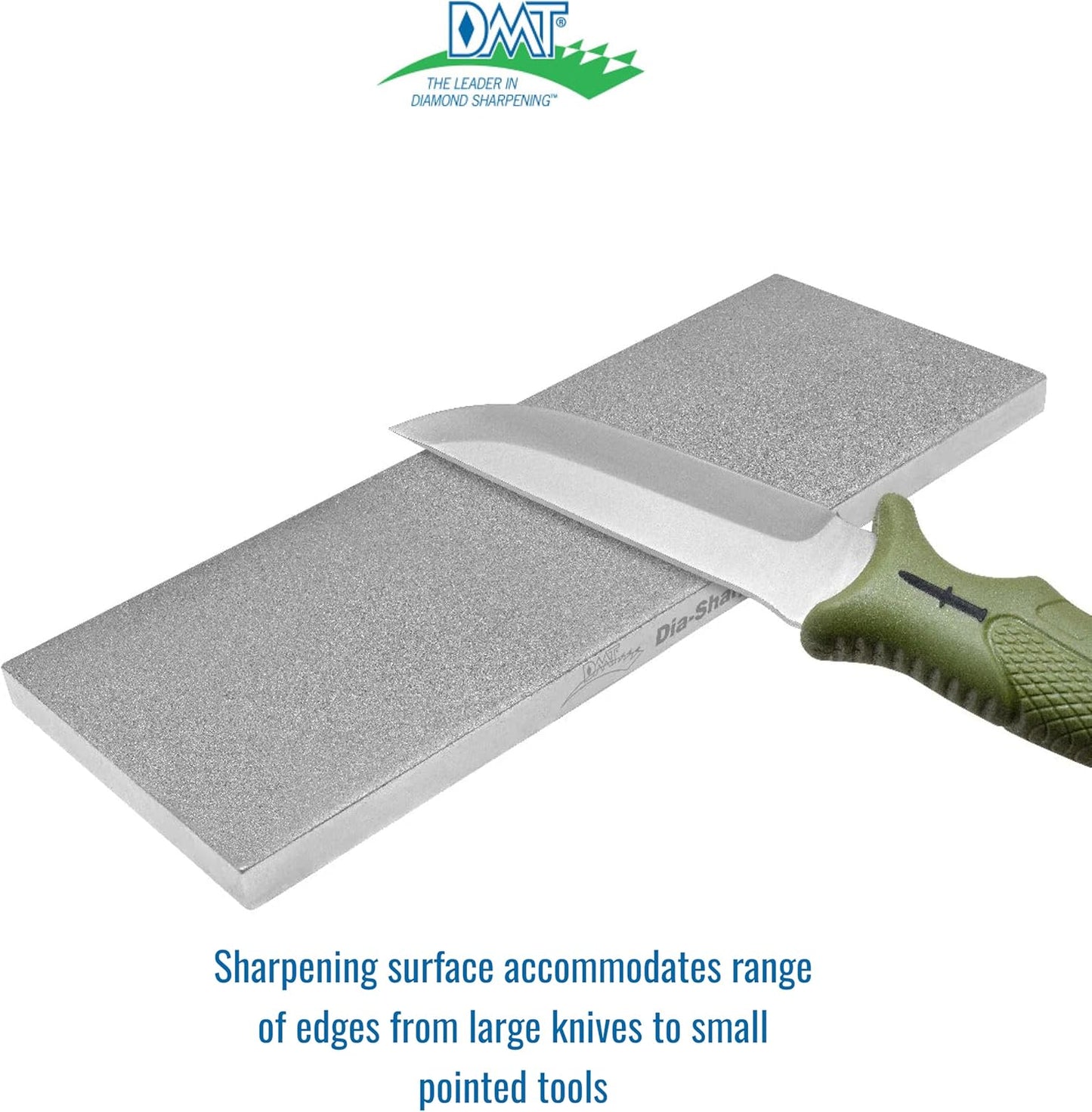 DMT D8F Dia-Sharp Diamond Knife Sharpener, Fine Diamond Sharpening Stone, 8-Inch