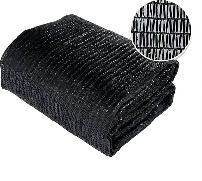 Agfabric 12 X 20ft 50% Shade Cloth Sun Shade Fabric Sunblock Shade Cloth Cover with Clips for Plants, Black