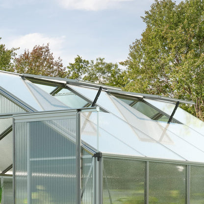 Greenhouse Topas 7 Aluminum Frame 7.4 x 14.7 ft with Approx. 8 mm Polycarbonate Panels
