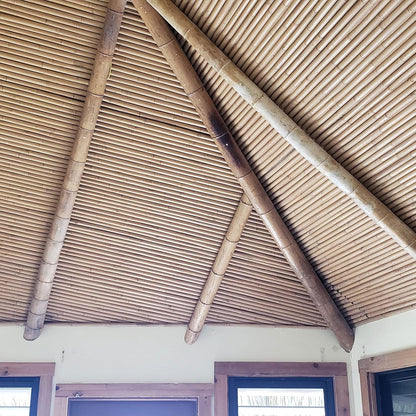 FOREVER BAMBOO 90" L Solid Bamboo Poles for Structural Design and Weight-Bearing Support (6-Pack)