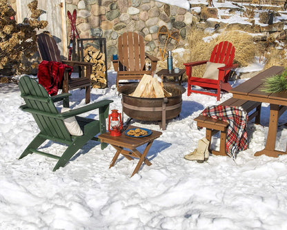 Polywood Vineyard Adirondack Chair, White