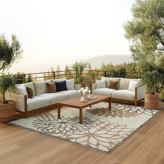 Nourison Home Aloha 10' x 14' Natural Outdoor Indoor/Outdoor Rug