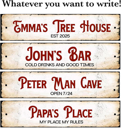 Custom Wooden Wall Sign, Personalized Rustic Wall Plaque, General Use Indoor Decor, Office, Room, Coffee Corner, Shed, Hallway Nameplate, Custom Sign with Any Text