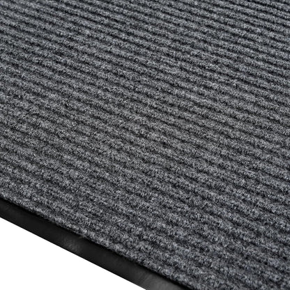 fani Heavy Duty Large Outdoor Indoor Entrance Doormat Waterproof Low Profile Entrance Rug Front Door Mat Patio Anti-Skid Rubber Back, 31x47 inch (Light Grey)