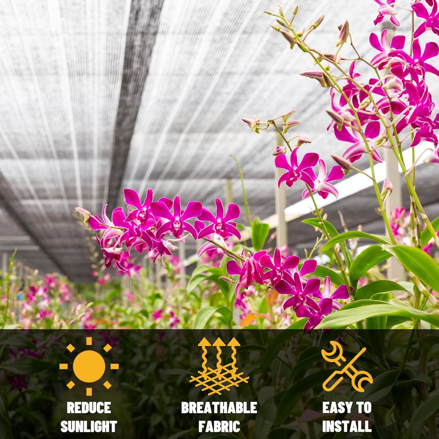 ShadeMart 50% Shade Cloth for Plant, Black 3FT x 49FT Custom Size Outdoor Shade Tarp, Shade Cover with Upgrade Grommets and Zip Ties, Netting Sunblock Net for Vegetables Flower Garden Greenhouse