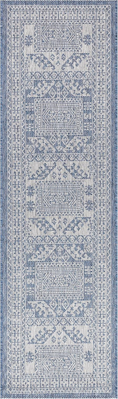 Keen Home Design Terrace Outdoor Runner Rug - 2x8 Washable Indoor/Outdoor Rug for Patio, Kitchen, Balcony, Beach, Garden, Deck and Porch, Size: 2'2"x7'7"