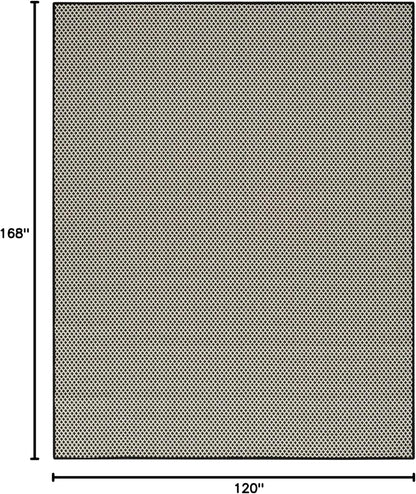 Nourison Home Courtyard Black White 10' x 14' Area Rug - Easy Clean, Non Shedding, Bed Room, Living Room, Dining Room, Kitchen (10' x 14')