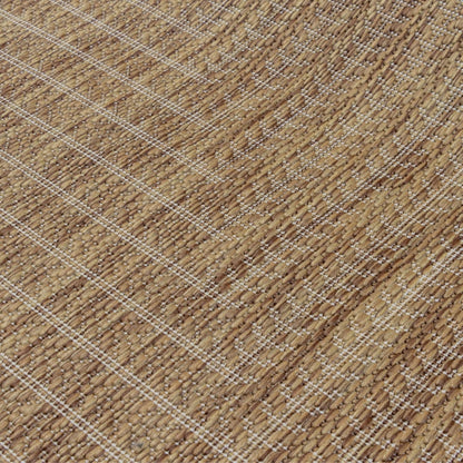 Adiva Rugs Outdoor Indoor Area Rug, Weather Resistant, Easy to Clean, Stain Resistant Floor Mat for Dining Room, Backyard, Deck, Patio (Wooden, 2' x 3')