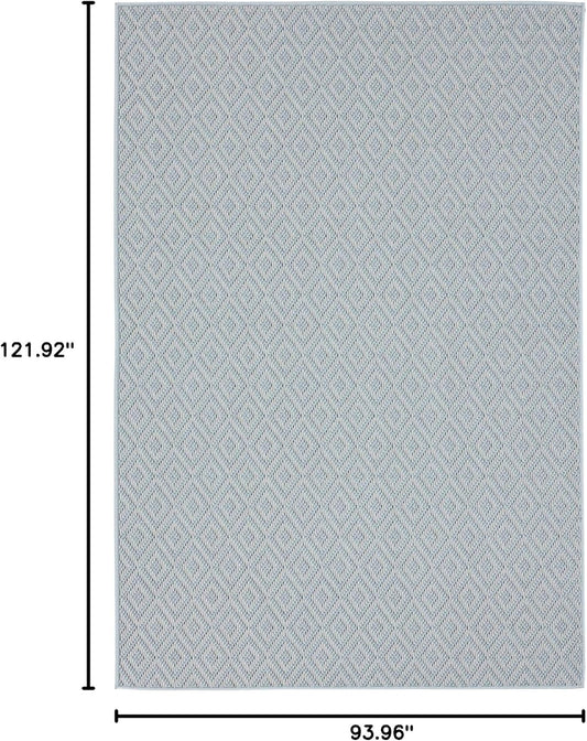 Home Dynamix Tripoli Lydia Indoor/Outdoor Area Rug 7'10"x10'2", Modern Blue