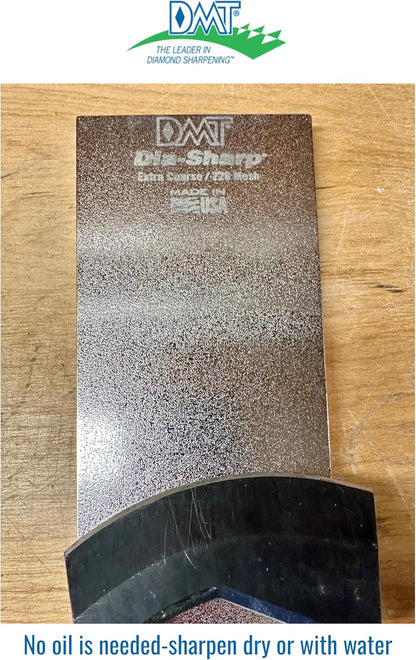 DMT D8F Dia-Sharp Diamond Knife Sharpener, Fine Diamond Sharpening Stone, 8-Inch