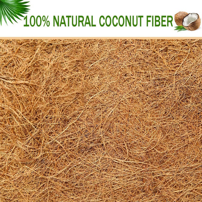 bboUod 2 pcs Garden Coconut Planter Liners Preformed Window Box Liners Natural Trough Coco Liner Coir Mats (24 inch)