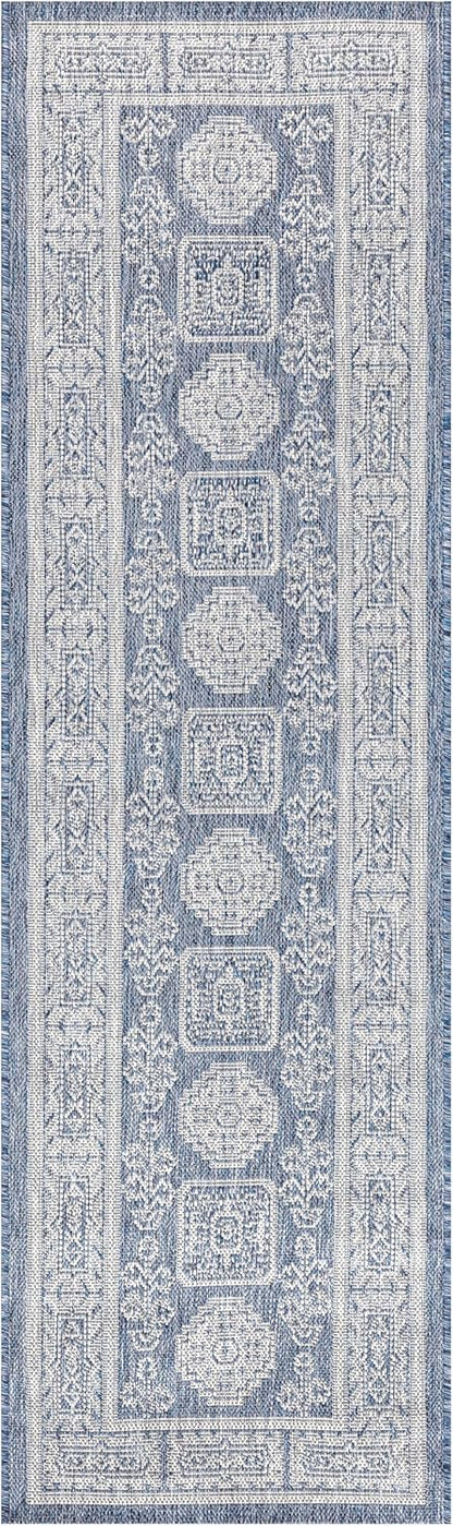 Keen Home Design Terrace Outdoor Runner Rug - 2x8 Washable Indoor/Outdoor Rug for Patio, Kitchen, Balcony, Beach, Garden, Deck and Porch, Size: 2'2"x7'7"