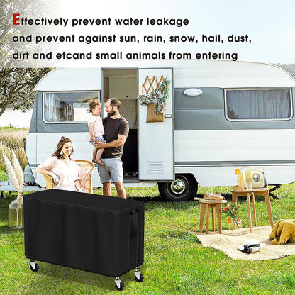 Service Cart Cover for Wen 500-Pound Capacity Service Utility Cart, Waterproof Grill Carts Cover Prep Table Covers - 47" L x 27" W x 32" H
