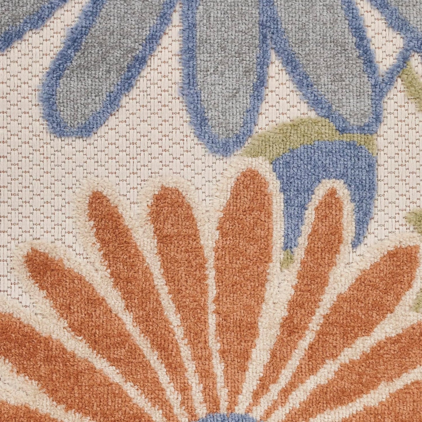Nourison Home Aloha Beige Multicolor 2'3" x 8' Area Rug - Easy Cleaning, Non Shedding, Bed Room, Living Room, Dining Room, Kitchen (8' Runner)
