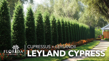 Leyland Cypress | 3 Live Plants | Cupressocyparis leylandii | Fast Growing Privacy Trees, Evergreen Landscape Plants, Drought Tolerant, Low Maintenance, Windbreak, Hardy
