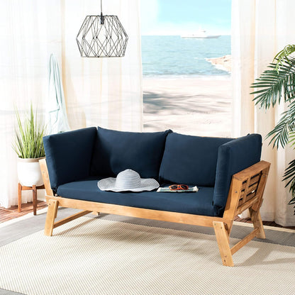 SAFAVIEH PAT6745A Outdoor Collection Tandra Grey Modern Contemporary Daybed Day Bed