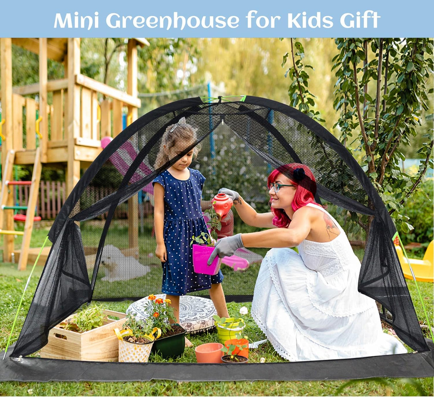 Crop Cages for Garden 7X5X4.4FT - Reusable Mesh Plant Cover for Outdoor Raised Garden Bed Protection Sun Shade & Bird Netting for Fruits/Vegetables and Bushes