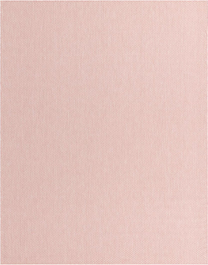 Unique Loom Collection Casual Transitional Solid Heathered Indoor/Outdoor Flatweave Area Rug (7' 10" x 10' Rectangle, Whisper Pink/Ivory)