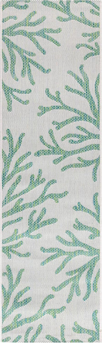 Keen Home Design Terrace Outdoor Runner Rug - 2x8 Washable Indoor/Outdoor Rug for Patio, Kitchen, Balcony, Beach, Garden, Deck and Porch, Size: 2'2"x7'7"