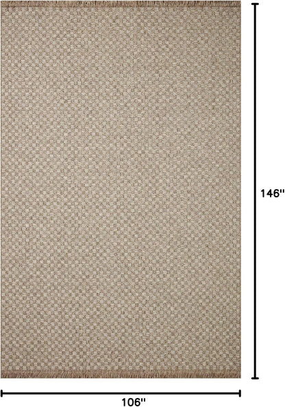 Loloi Dawn Collection Indoor/Outdoor DAW-02 Tan 8'-10" x 12'-2" Area Rug