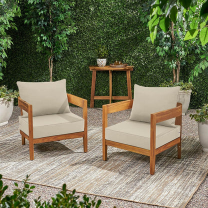 Favoyard Outdoor Seat Cushion Set 24 x 24 Inch Water-Resistant & Fade-Resistant Patio Furniture Cushions with Removable Cover Deep Seat & Back Cushion with Handle and Adjustable Straps for Chair Sofa