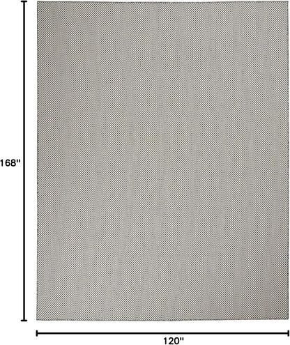 Nourison Home Courtyard 10' x 14' Ivory Charcoal Fabric Modern Area Rug (10' x 14')