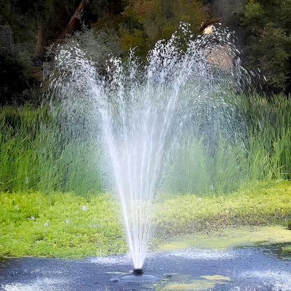 Custom Pro FT 14000 Floating Pond Fountain and Aerator | Complete Kit with 14,000 GPH Pump, 150 Foot Power Cord, 3 Spray Styles and More | 100% US-Based Customer Service and Warranty Support!