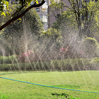 Sprinkler Hose 100FT, Heavy Duty Watering Hoses, Efficient Irrigation Tubing for Garden Lawn Sprinklers System with 40 Pack Staples