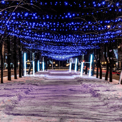 Solar String Lights for Outside, 39Ft 100 LED Solar String Lights Outdoor with 8 Modes，Solar Lights for Outside Waterproof for Yard, Fence,Balcony, Party,Christmas Tree Decorations (Blue)