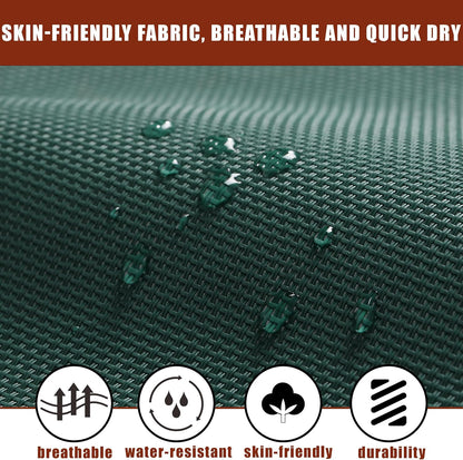 TegerDeger Anti-flip 12FT Hammock Large Hammock 450LB Capacity with Iron Spreader Bar & Nylon Rope for Outside, Patio, Garden, Backyard, Beach - Dark Green