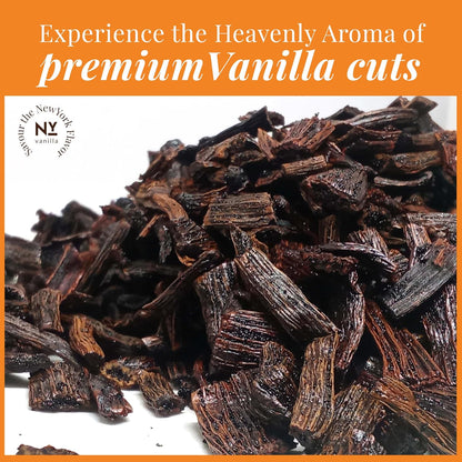1 lb Vanilla Bean Splits, Cut From Whole Extract Grade B VanillaBeans For Making Vanilla Extract | Non-GMO. Perfect For Homemade Extract, Baking, VanillaPowder, & Icecream. by NYVanilla