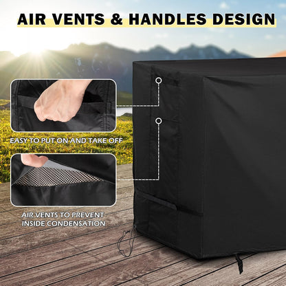 Outdoor Island Table Cover for Feasto Grill Cart with Storage Cabinet, Outdoor Kitchen Cabinet Cover for BBQ Storage Cabinet/Outdoor Kitchen Cart/Outdoor Prep Table